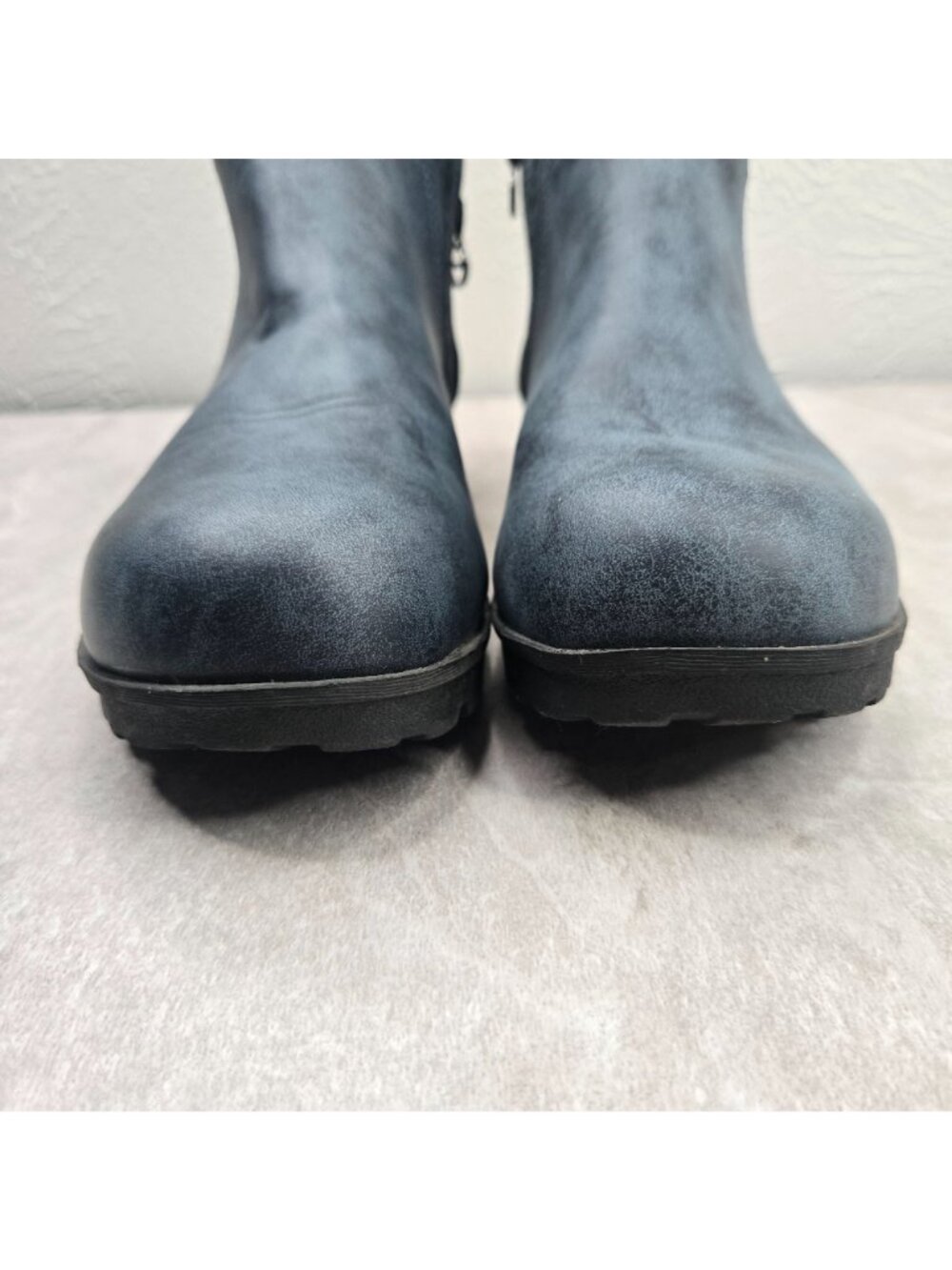 Jambu‎ Comfort Boots Blue Fleece Lined Memory Foam Winter Ankle Booties Size 11 - Picture 3 of 12